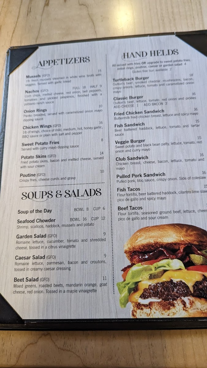 Menu The Turtleback Tap & Grill-7